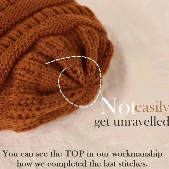 Furtalk Orange Beanie hat - Picture 3 of 6